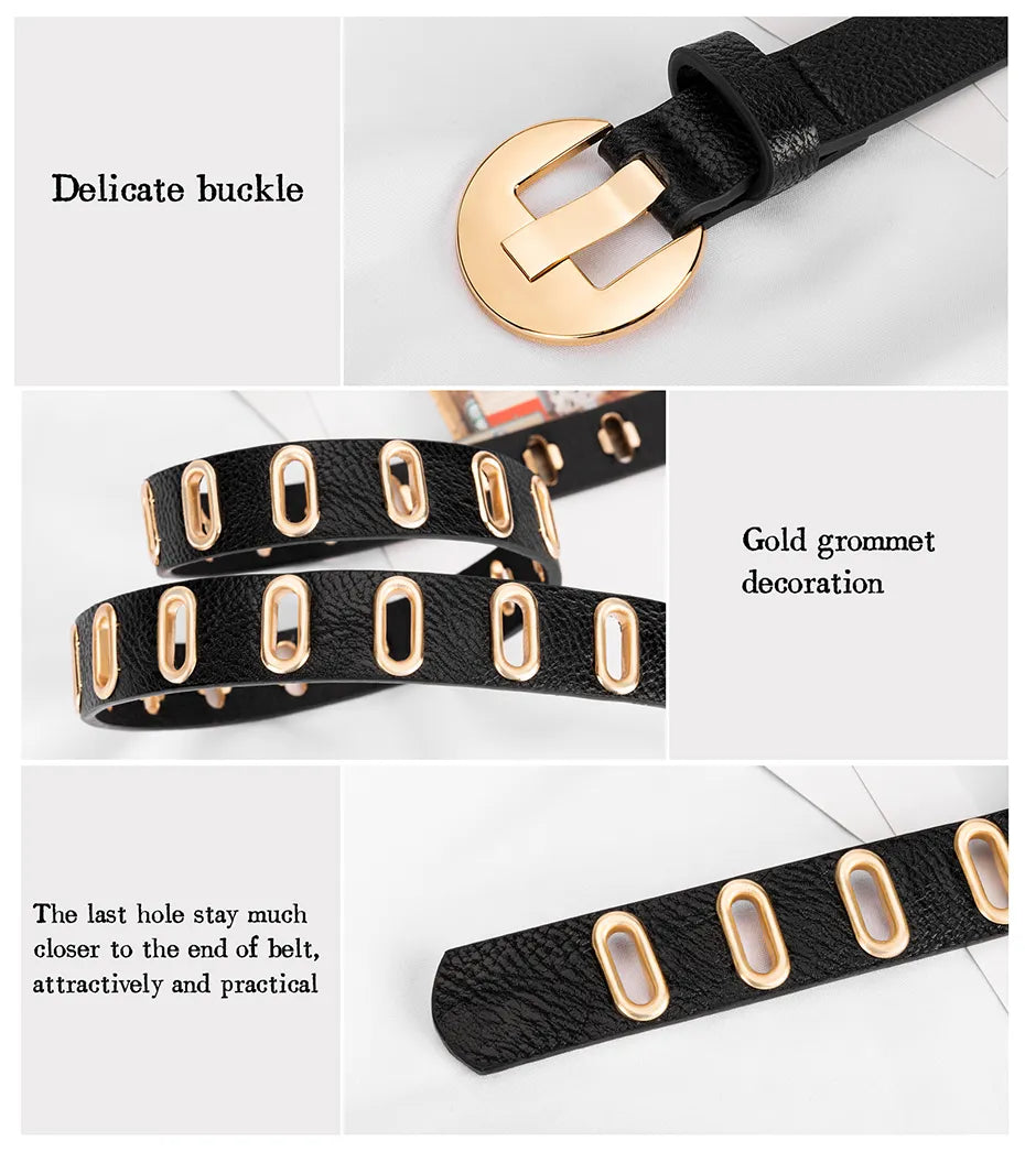 Adjustable Grunge-Punk Belt-Brown-100-State of Style