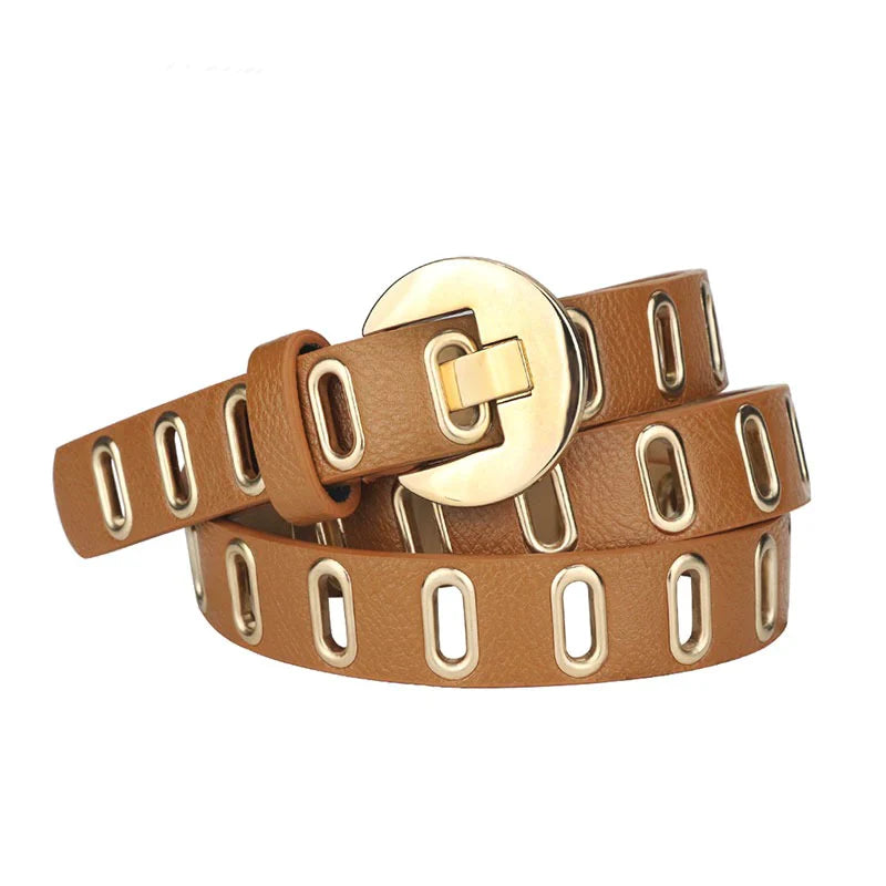 Adjustable Grunge-Punk Belt-Khaki-100-State of Style