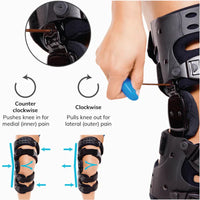 Adjustable Knee Brace – KneeEase-Black - Left Leg-State of Style