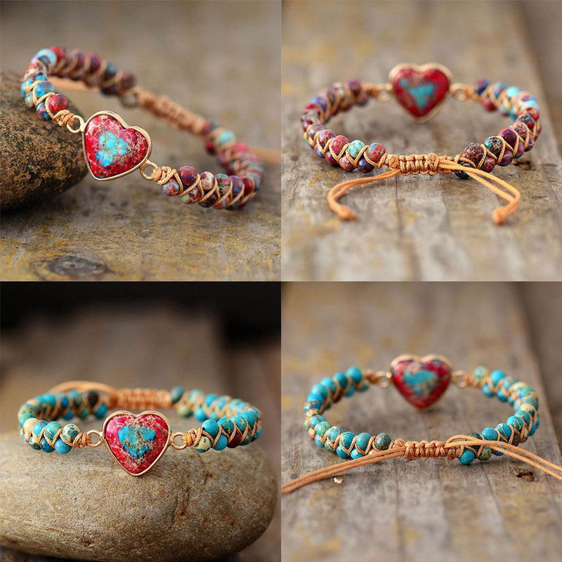 Adjustable Magical Boho Charm Bracelet-Red-State of Style