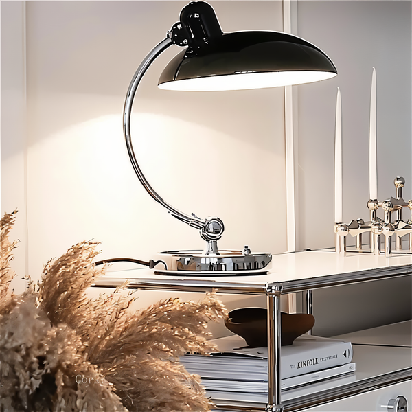 Adjustable Vintage Iron Desk Lamp – Virella-Black-State of Style