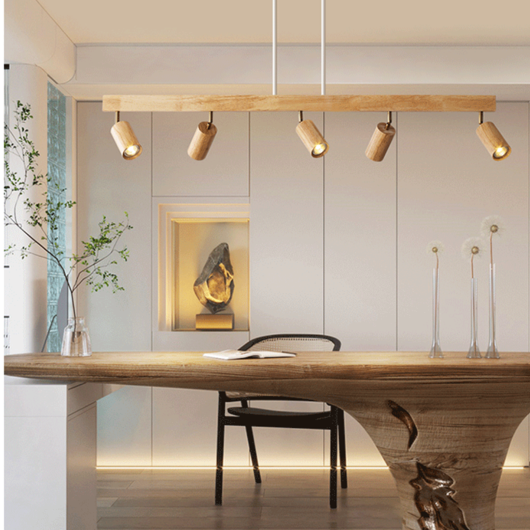 Adjustable Wooden Ceiling Spotlight - EcoLux-1-Warm White-White Oak-State of Style