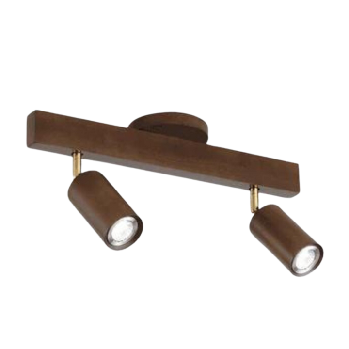 Adjustable Wooden Ceiling Spotlight - EcoLux-2-Warm White-Walnut-State of Style