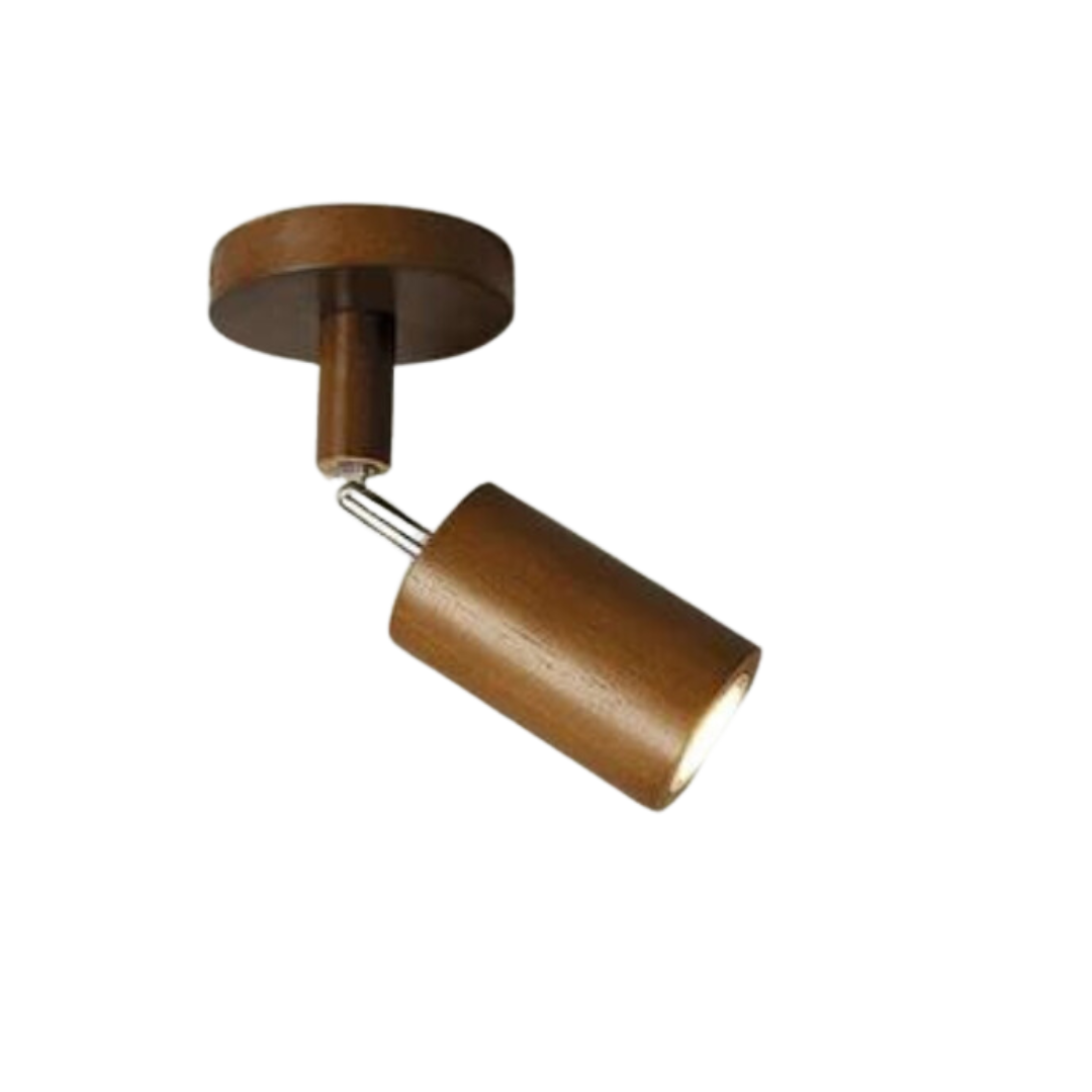 Adjustable Wooden Ceiling Spotlight - EcoLux-Walnut-1-Warm Wit-State of Style