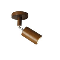 Adjustable Wooden Ceiling Spotlight - EcoLux-Walnut-1-Warm Wit-State of Style