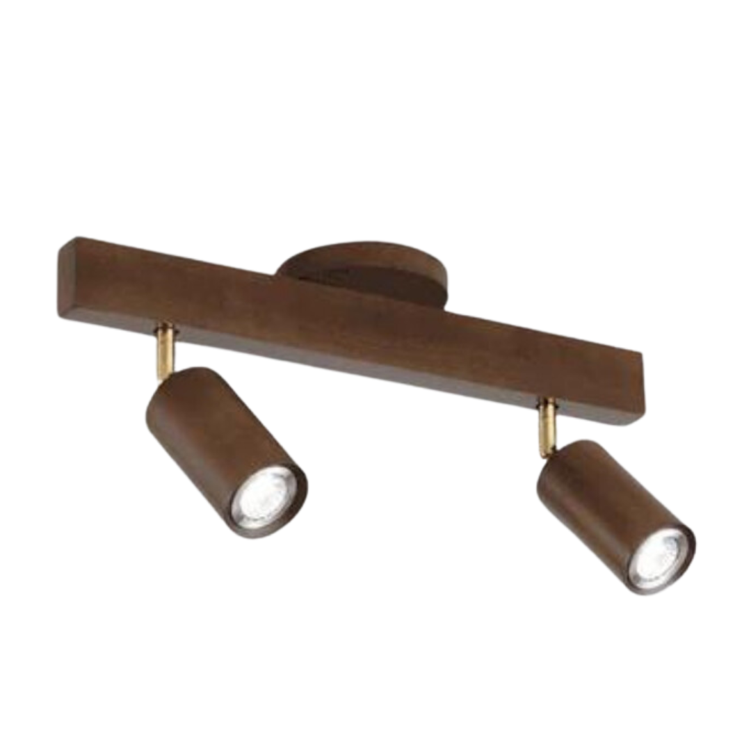Adjustable Wooden Ceiling Spotlight - EcoLux-Walnut-2-Warm Wit-State of Style
