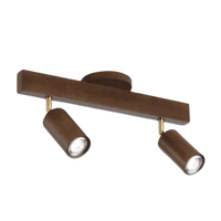 Adjustable Wooden Ceiling Spotlight - EcoLux-Walnut-2-Warm Wit-State of Style