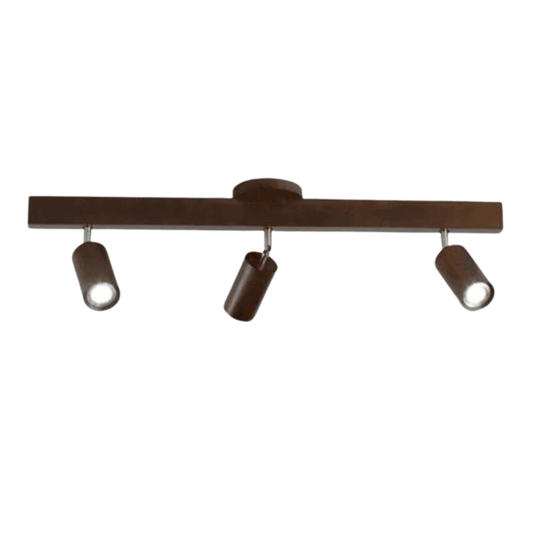 Adjustable Wooden Ceiling Spotlight - EcoLux-Walnut-3-Warm Wit-State of Style