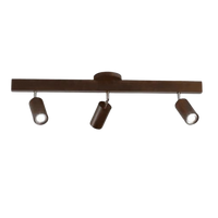 Adjustable Wooden Ceiling Spotlight - EcoLux-Walnut-3-Warm Wit-State of Style