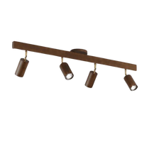 Adjustable Wooden Ceiling Spotlight - EcoLux-Walnut-4-Warm Wit-State of Style
