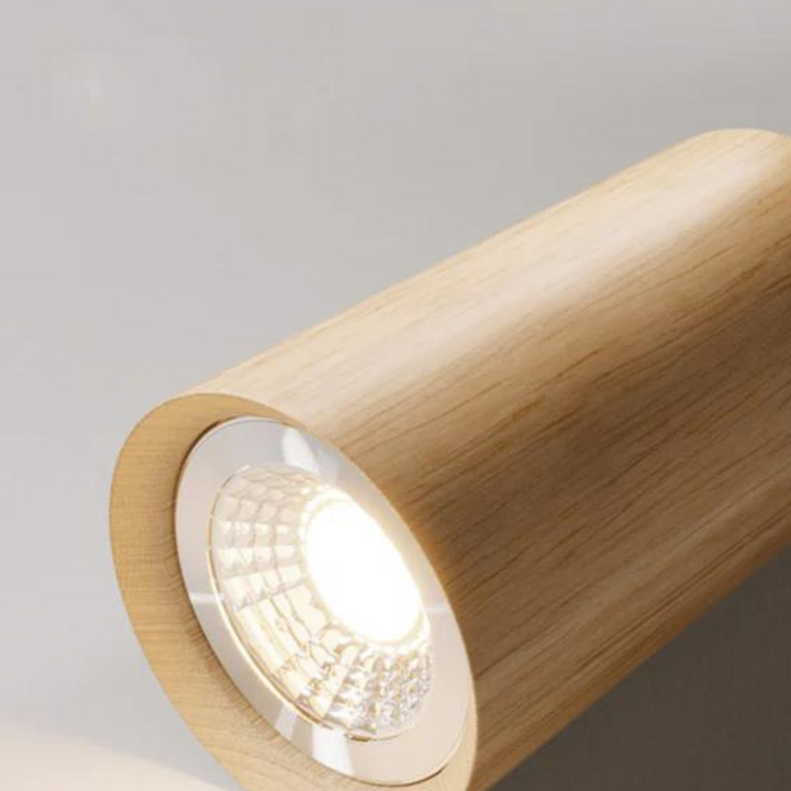 Adjustable Wooden Ceiling Spotlight - EcoLux-White Oak-1-Warm Wit-State of Style