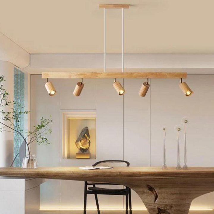 Adjustable Wooden Ceiling Spotlight - EcoLux-White Oak-1-Warm Wit-State of Style