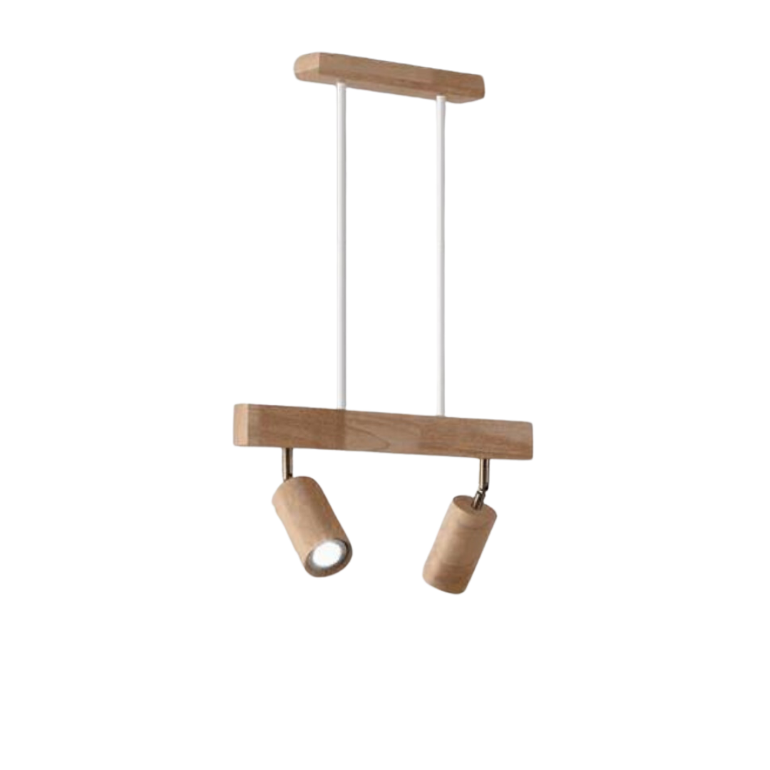 Adjustable Wooden Ceiling Spotlight - EcoLux-White Oak-1-Warm Wit-State of Style