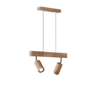 Adjustable Wooden Ceiling Spotlight - EcoLux-White Oak-1-Warm Wit-State of Style