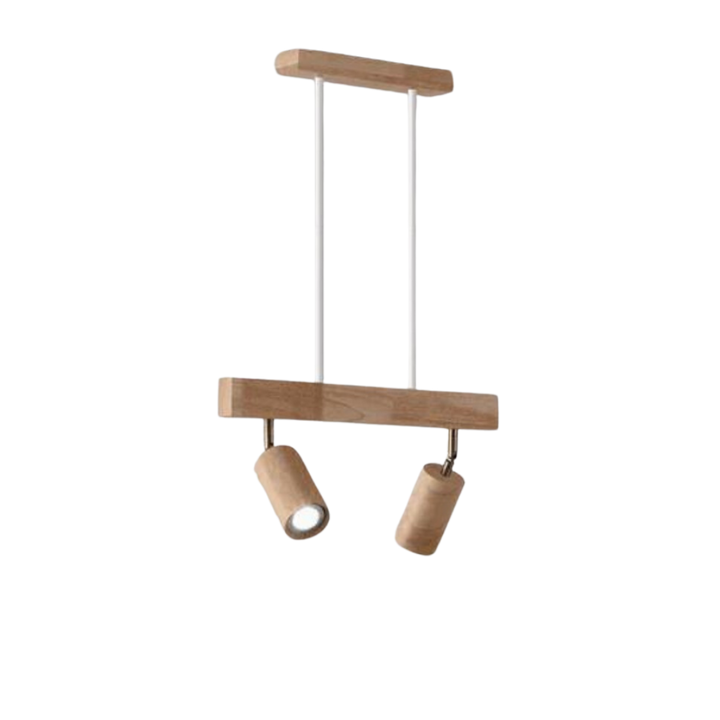 Adjustable Wooden Ceiling Spotlight - EcoLux-White Oak-1-Warm Wit-State of Style