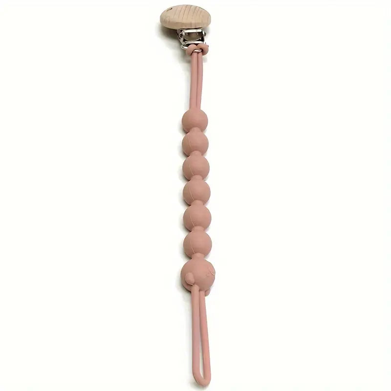 Adorable Bear Pacifier Chain - TeddyClip-Peach-State of Style