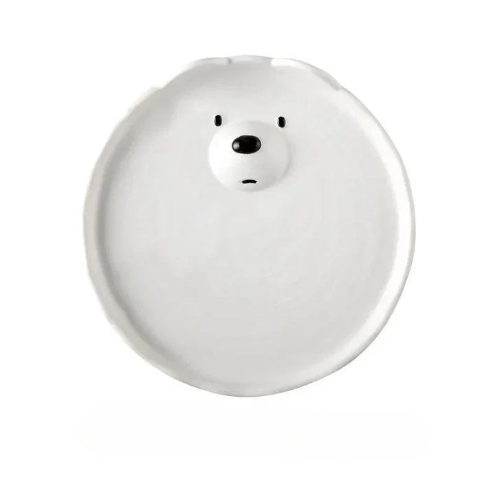 Adorable Polar Bear Ceramic Dinnerware Set - PolarJoy-Large Plate: 20.5cm-State of Style
