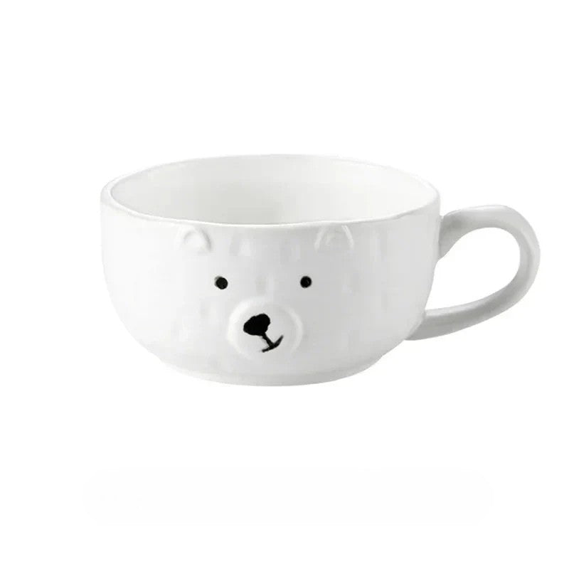 Adorable Polar Bear Ceramic Dinnerware Set - PolarJoy-Mug: 240ml-State of Style