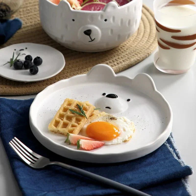 Adorable Polar Bear Ceramic Dinnerware Set - PolarJoy-Mug: 240ml-State of Style