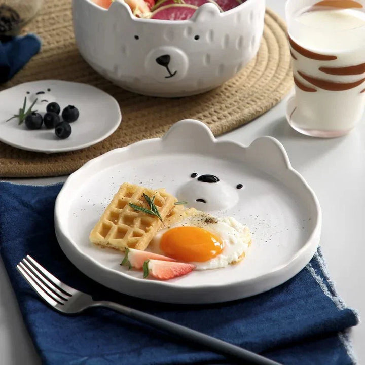 Adorable Polar Bear Ceramic Dinnerware Set - PolarJoy-Mug: 240ml-State of Style