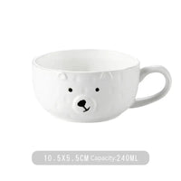 Adorable Polar Bear Ceramic Dinnerware Set - PolarJoy-Mug: 240ml-State of Style