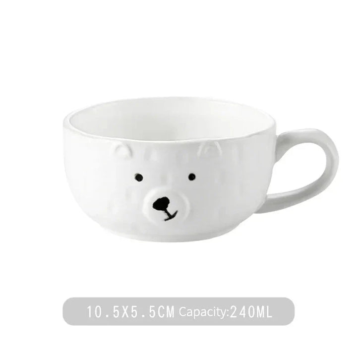 Adorable Polar Bear Ceramic Dinnerware Set - PolarJoy-Mug: 240ml-State of Style