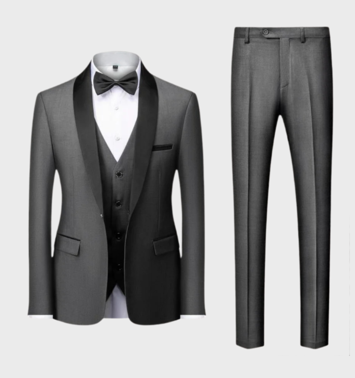 Adrian 3-Piece Men's Set-Dark Grey-S-State of Style