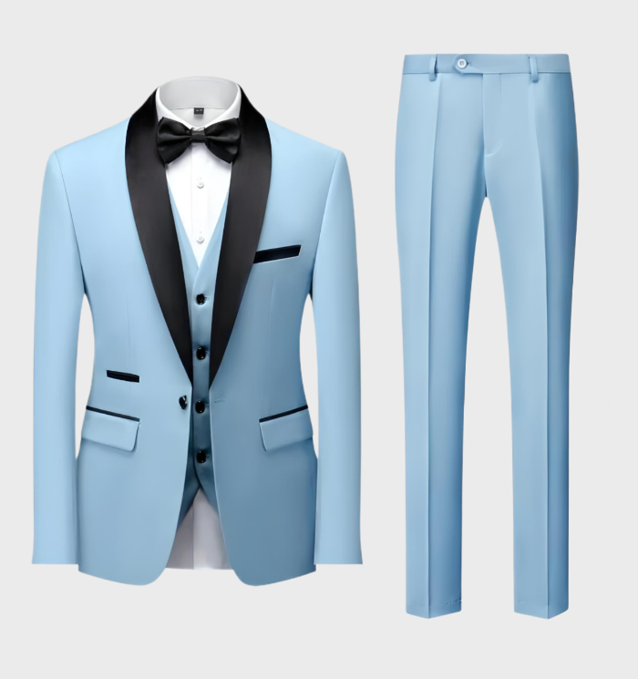 Adrian 3-Piece Men's Set-Light Blue-S-State of Style
