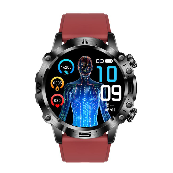 Advanced Health and Sports Smartwatch - VitalTrack-Red-State of Style