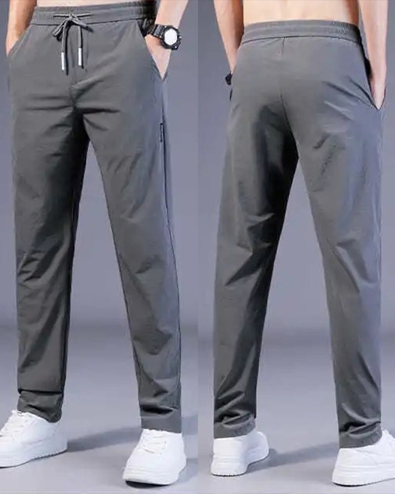 AeroFlex Pants: Quick-Drying, Stretch Comfort-Dark Blue-M-State of Style