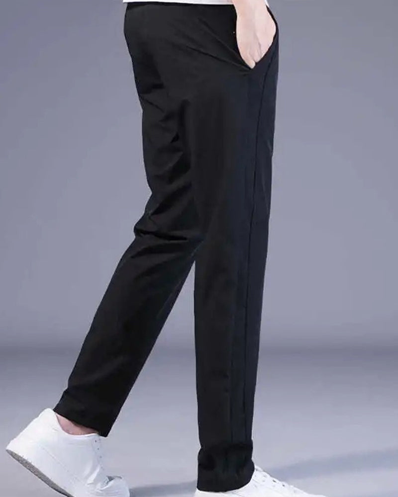 AeroFlex Pants: Quick-Drying, Stretch Comfort-Dark Blue-M-State of Style