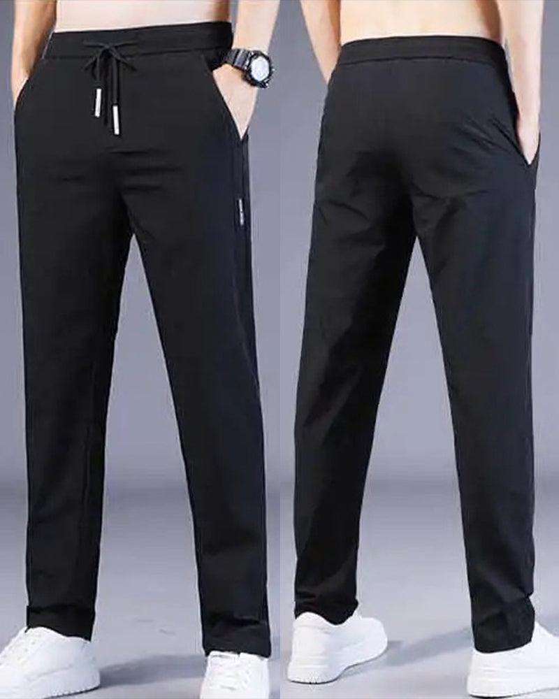 AeroFlex Pants: Quick-Drying, Stretch Comfort-Dark Blue-M-State of Style