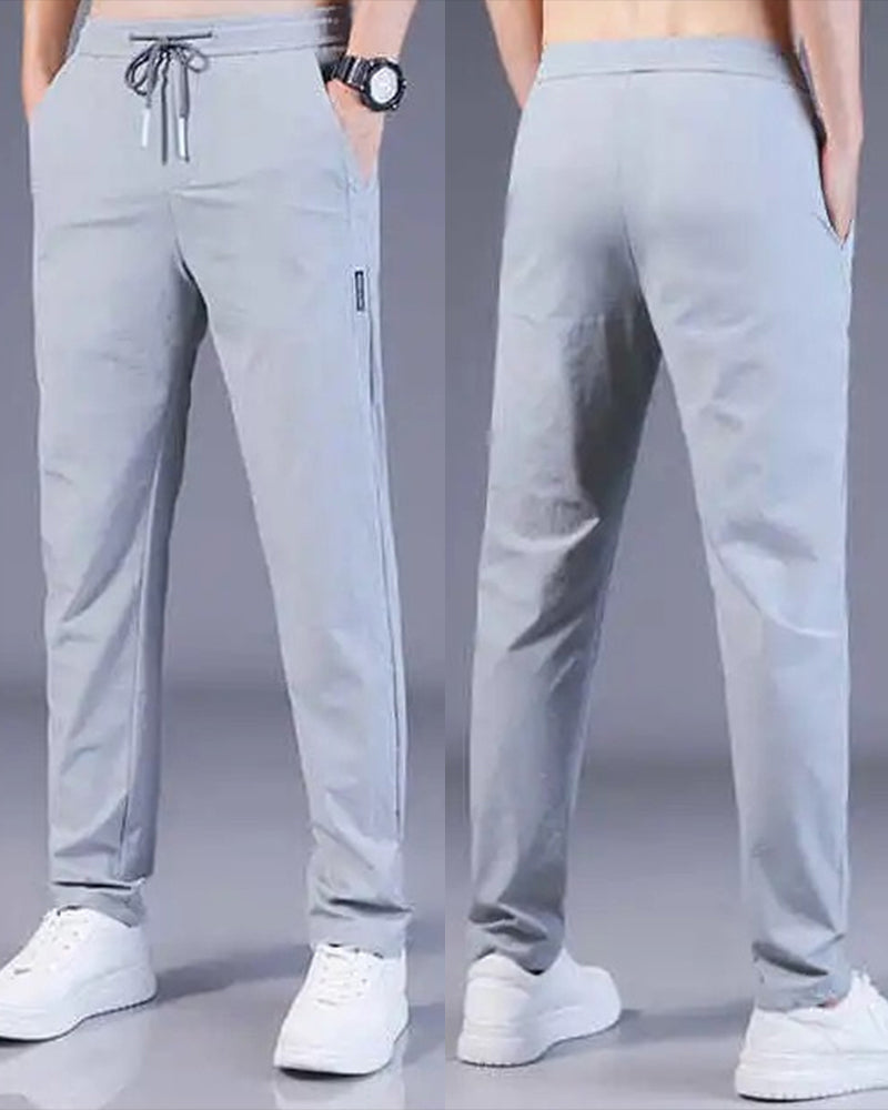 AeroFlex Pants: Quick-Drying, Stretch Comfort-Dark Blue-M-State of Style