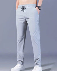 AeroFlex Pants: Quick-Drying, Stretch Comfort-Grey-M-State of Style