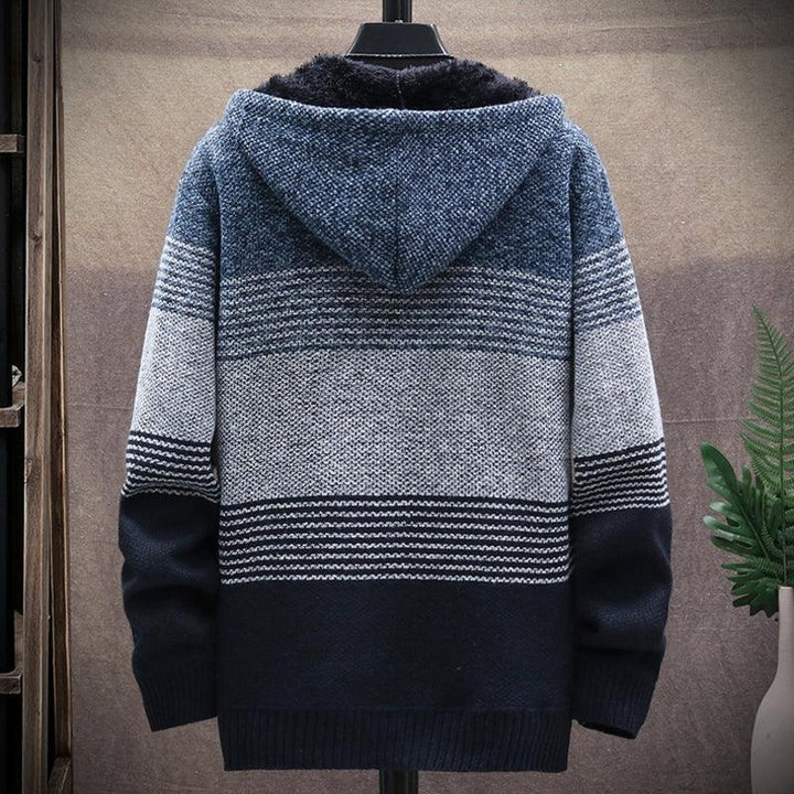 Aidan's Vest – Men's Chunky Knit Vest-Dark Red-XS-State of Style