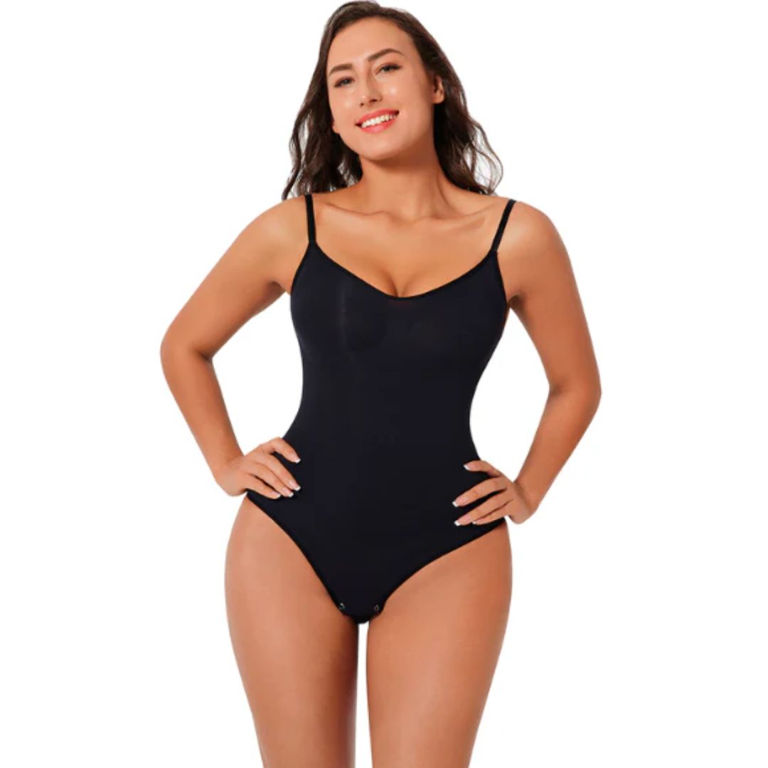Aimee Sculpting BodySuit-Black-S-State of Style