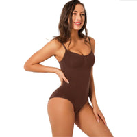 Aimee Sculpting BodySuit-Brown-S-State of Style