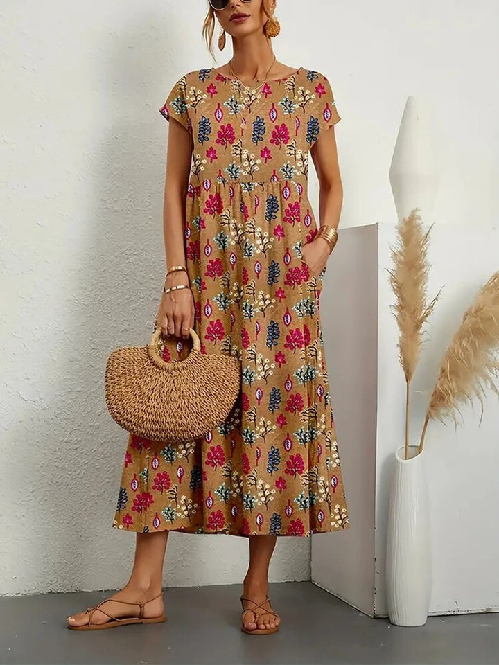 Airy cotton dress – Isadora-Brown-S-State of Style
