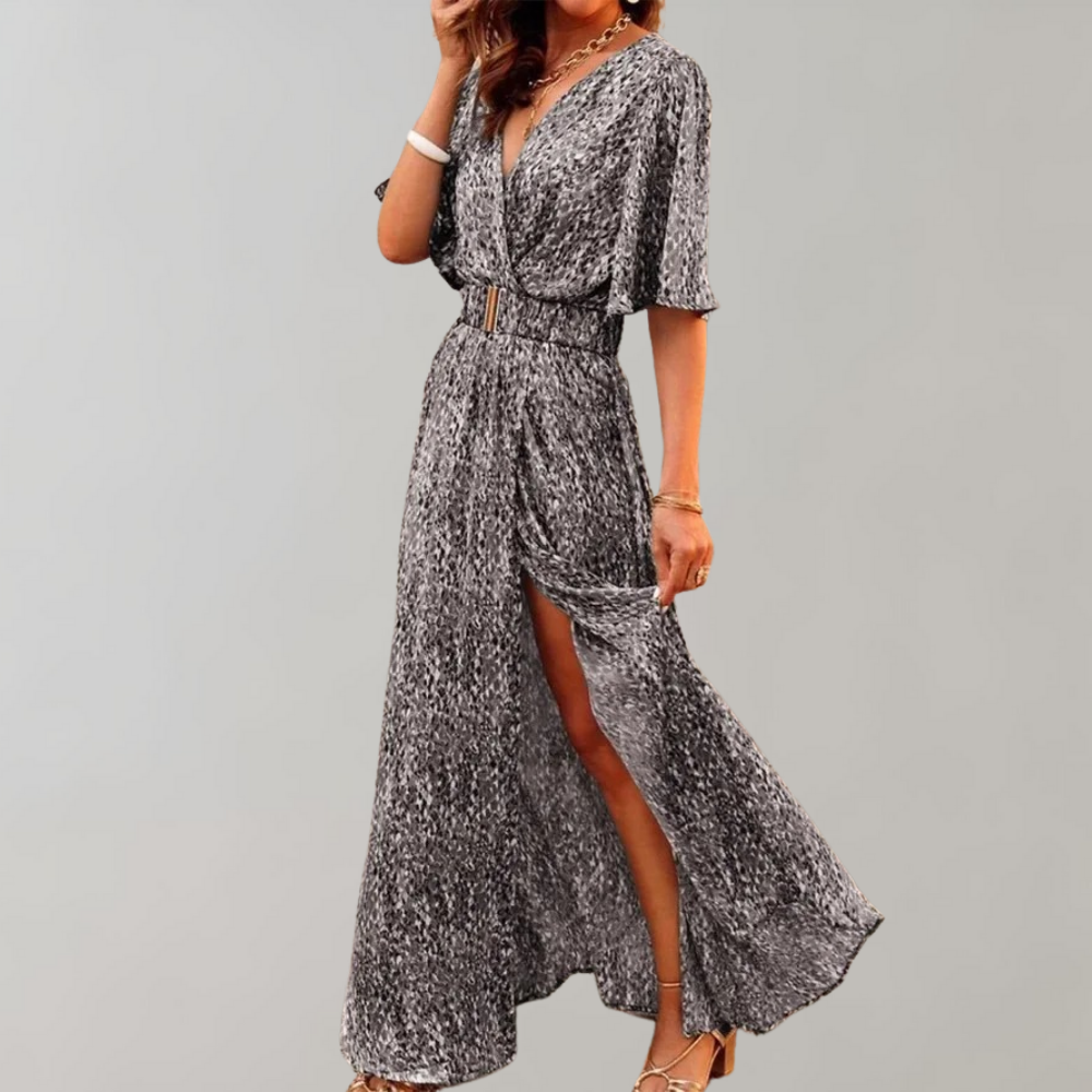 Airy maxi summer dress – Alina-Gray-XS-State of Style