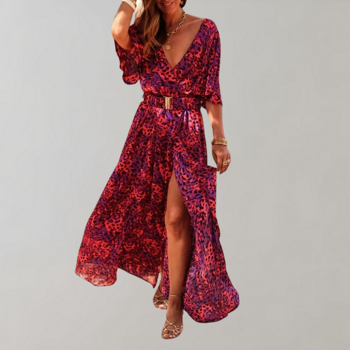 Airy maxi summer dress – Alina-Red-XS-State of Style