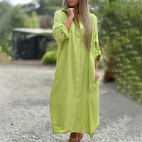 Airy polo shirt dress for women - Marlene-Green-M-State of Style
