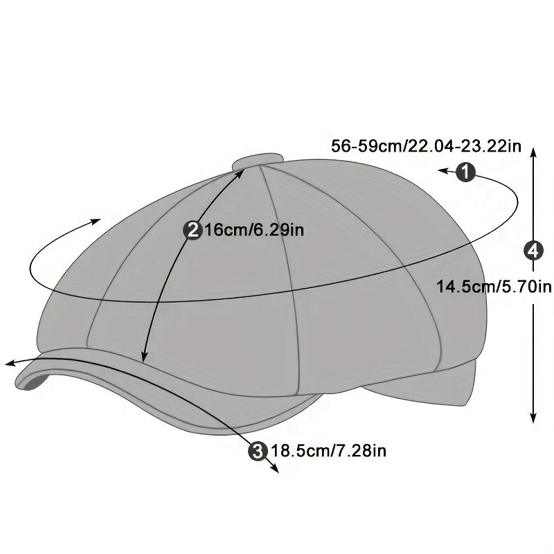 Airy retro men's cap for spring and summer – Alfie-Black-State of Style