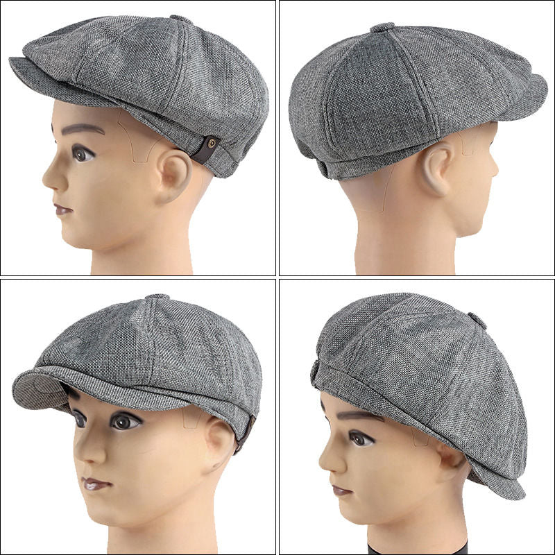 Airy retro men's cap for spring and summer – Alfie-Black-State of Style
