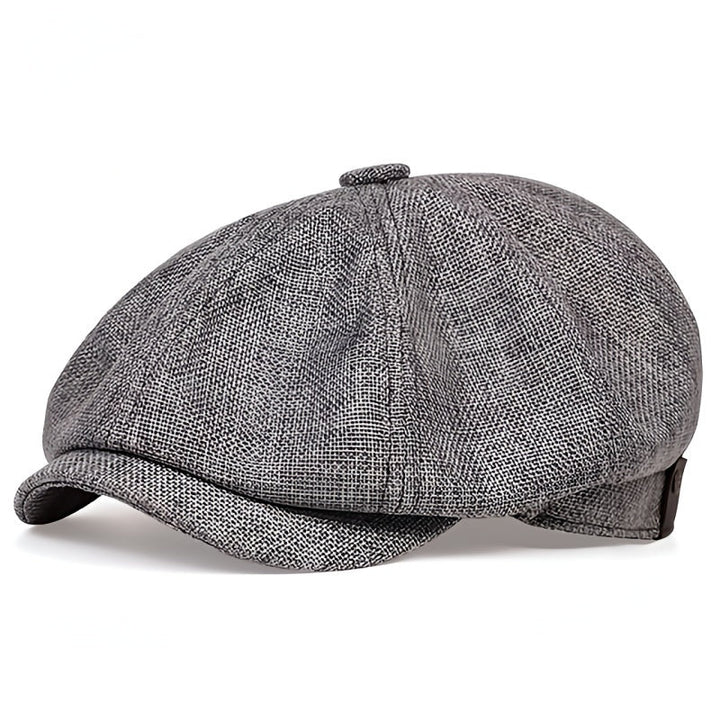 Airy retro men's cap for spring and summer – Alfie-Dark grey-State of Style