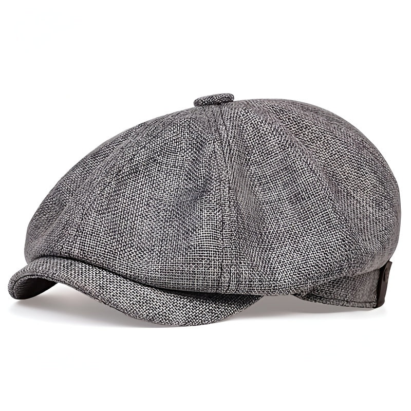 Airy retro men's cap for spring and summer – Alfie-Dark grey-State of Style
