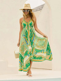 Airy & Stylish Boho Maxi Dress with Halterneck for Women – Naya-Red-S-State of Style