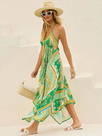 Airy & Stylish Boho Maxi Dress with Halterneck for Women – Naya-Red-S-State of Style
