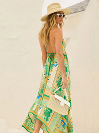 Airy & Stylish Boho Maxi Dress with Halterneck for Women – Naya-Red-S-State of Style