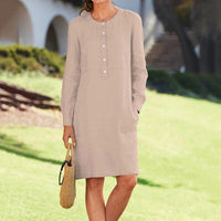 Airy summer dress in fresh colour – Nika-Orange-XS-State of Style