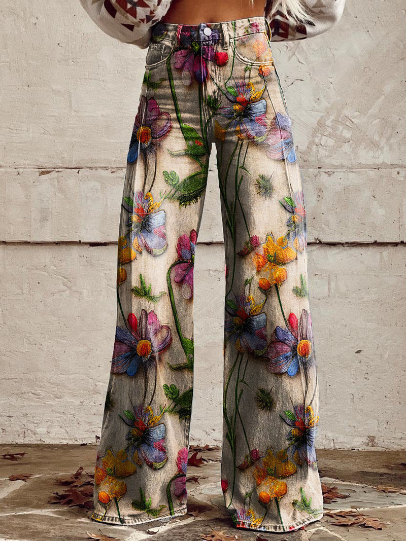 Airy Women’s Long Pants – Lina-Floral-S-State of Style
